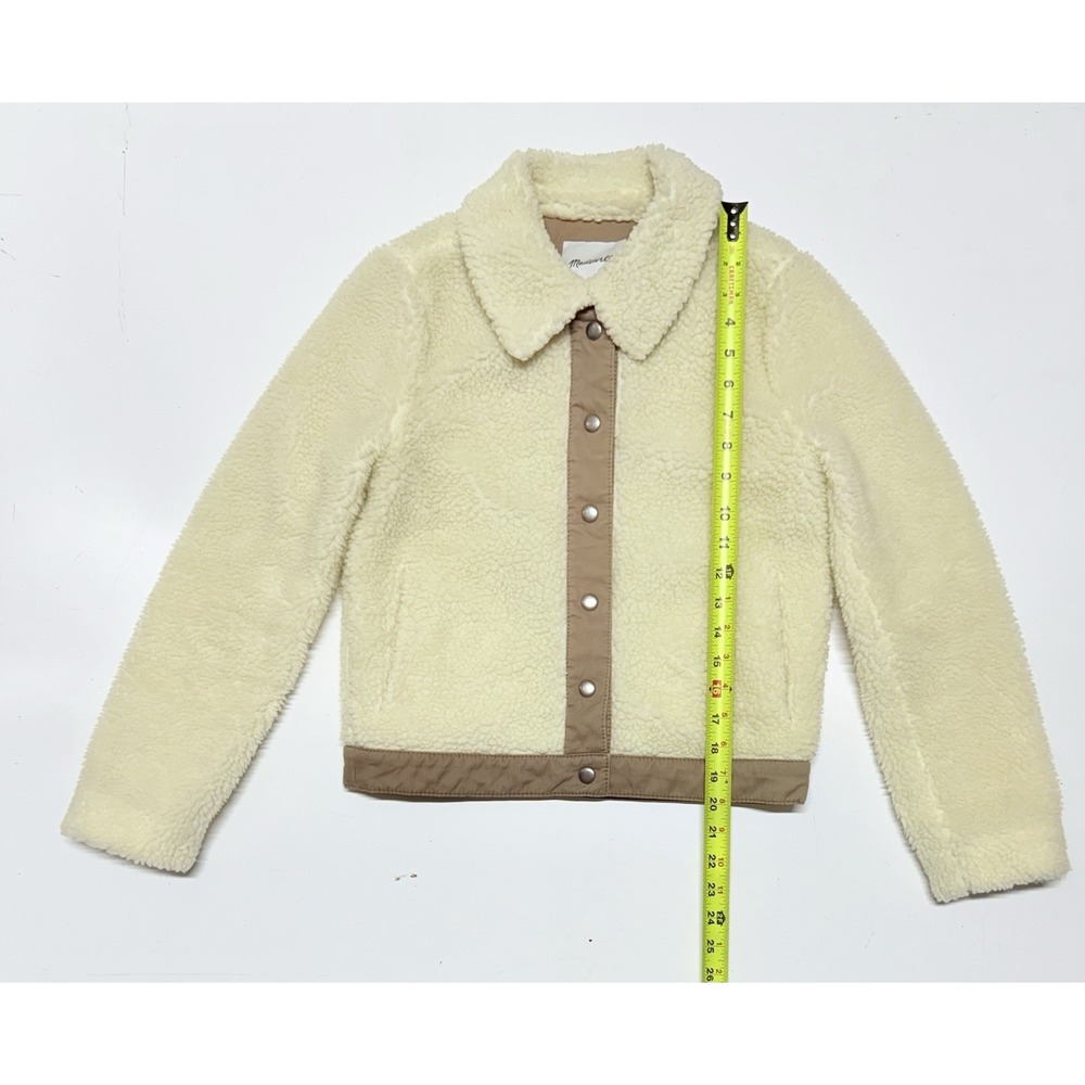 Madewell Women's Cream Sherpa Portland Jacket Size XXS